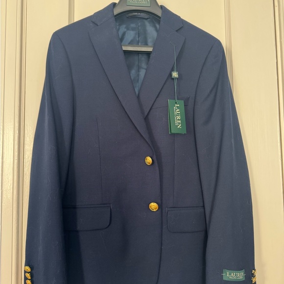 Ralph Lauren Navy CoolMax Blazer 14R NWT - Picture 1 of 10